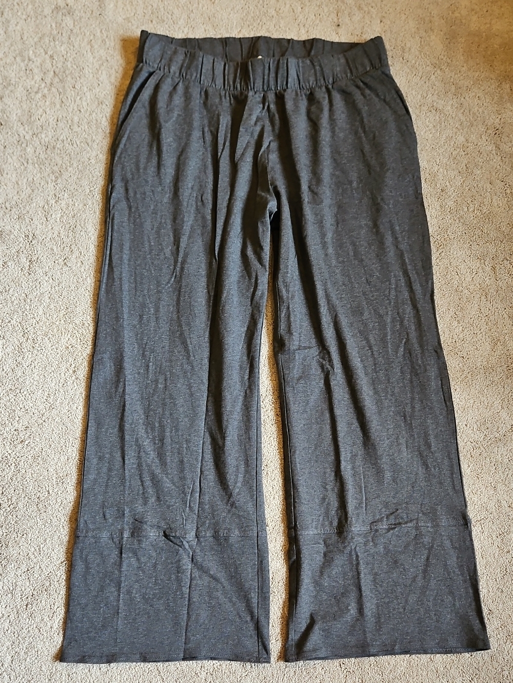Pact Women's Dark Charcoal Wide Leg Lounge Pants